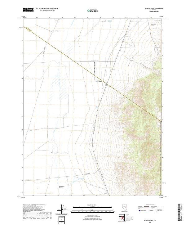Hardy Springs, NV — USGS 7.5-minute topo (2021)
