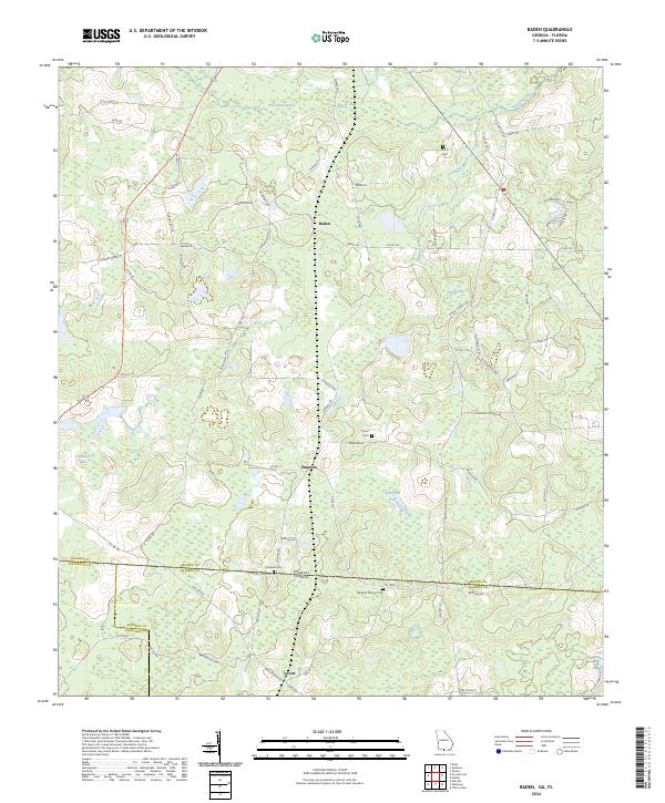 Baden, GA-FL — USGS 7.5-minute topo (2024)