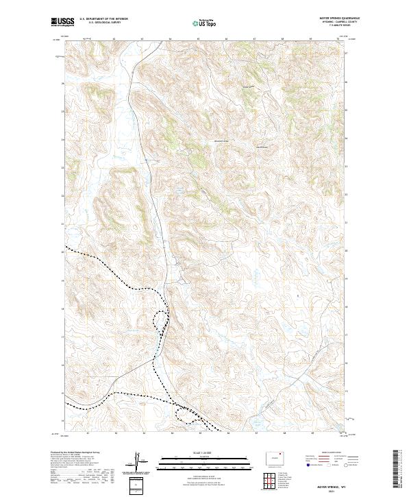 Moyer Springs, WY — USGS 7.5-minute topo (2021)