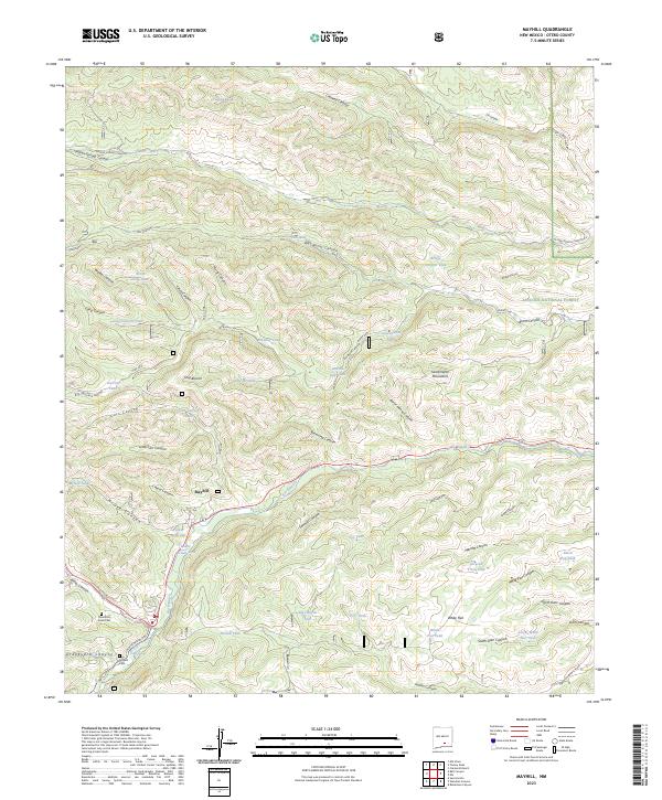 Mayhill, NM — USGS 7.5-minute topo (2023)