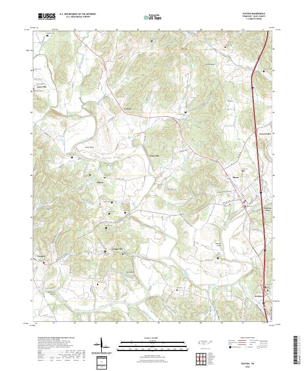 Elkton, TN — USGS 7.5-minute topo (2022)