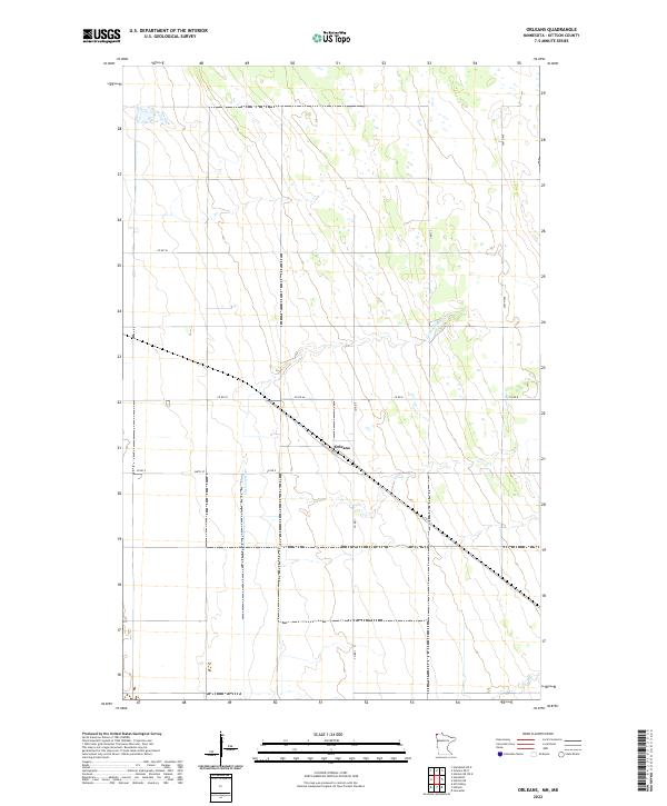 Orleans, MN-MB — USGS 7.5-minute topo (2022)