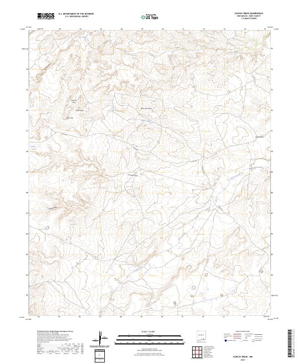 Cawley Draw, NM — USGS 7.5-minute topo (2023)