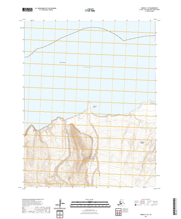 Umnak C-1 SE, AK — USGS 7.5-minute topo (2021)