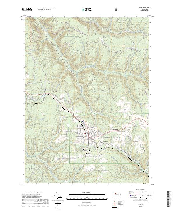 Kane, PA — USGS 7.5-minute topo (2023)