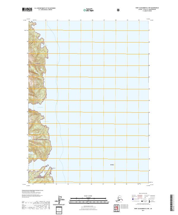 Port Alexander B-2 NW, AK — USGS 7.5-minute topo (2021)