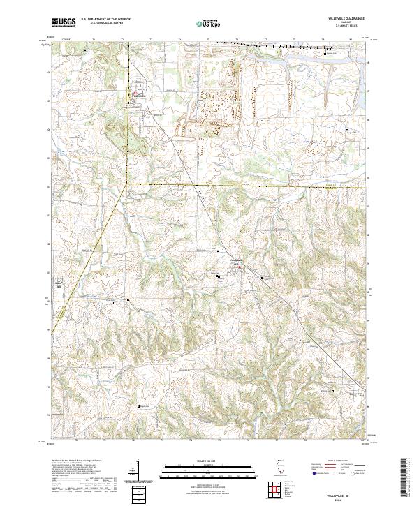 Willisville, IL — USGS 7.5-minute topo (2024)