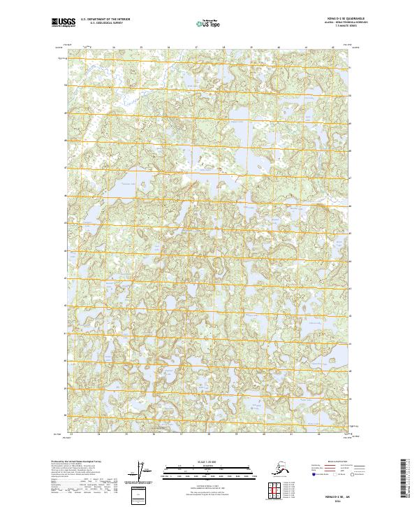 Kenai D-2 SE, AK — USGS 7.5-minute topo (2024)
