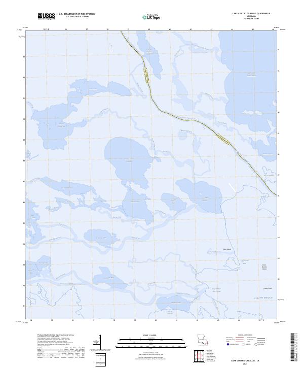 Lake Cuatro Caballo, LA — USGS 7.5-minute topo (2024)