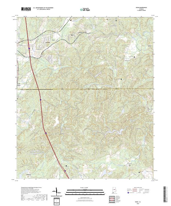 Ozan, AL — USGS 7.5-minute topo (2024)