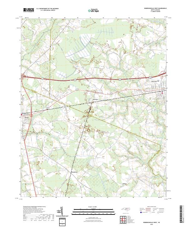 Robersonville West, NC — USGS 7.5-minute topo (2022)