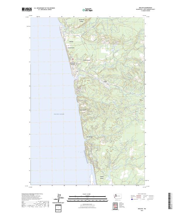 Moclips, WA — USGS 7.5-minute topo (2023)
