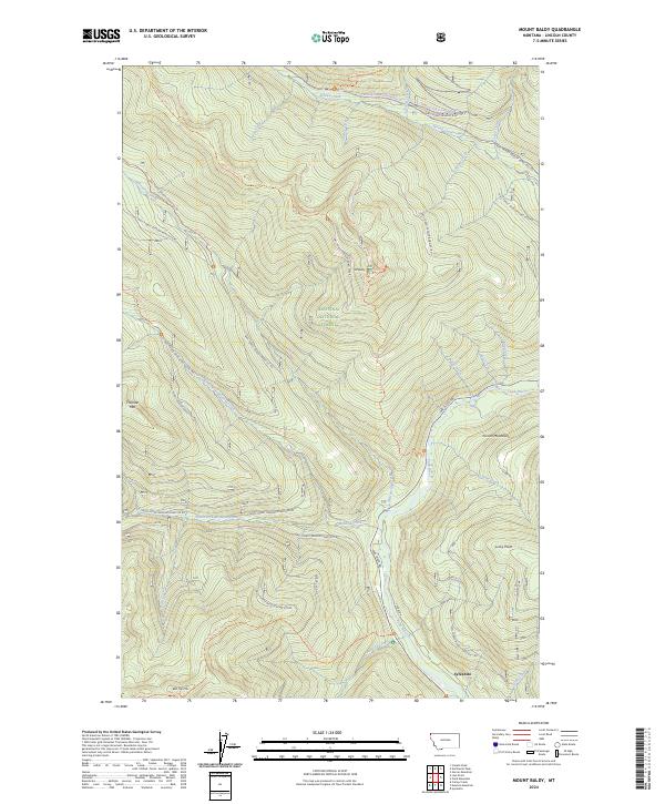 Mount Baldy, MT — USGS 7.5-minute topo (2024)
