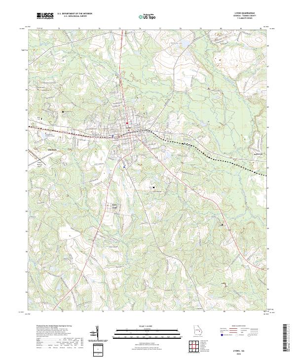 Lyons, GA — USGS 7.5-minute topo (2024)