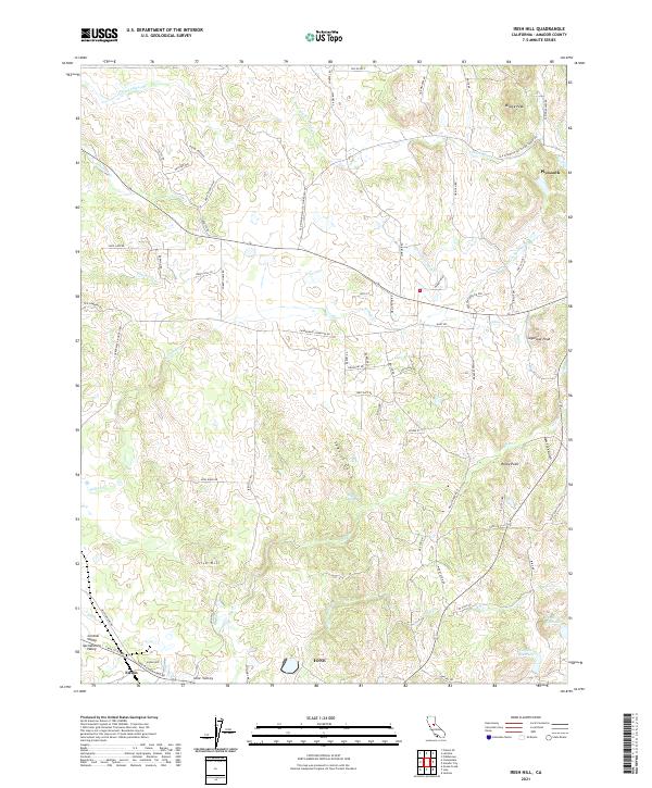 Irish Hill, CA — USGS 7.5-minute topo (2021)