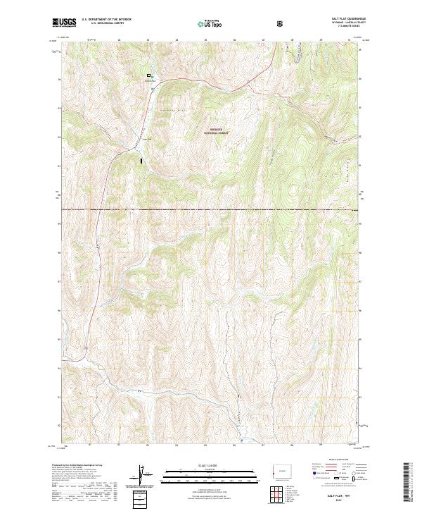 Salt Flat, WY — USGS 7.5-minute topo (2021)