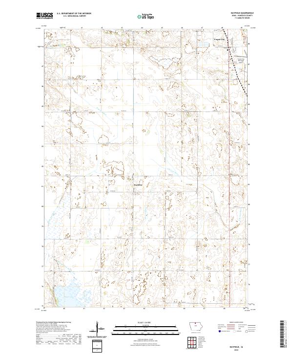 Hayfield, IA — USGS 7.5-minute topo (2022)