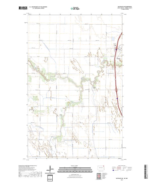 Bathgate NE, ND-MB — USGS 7.5-minute topo (2024)