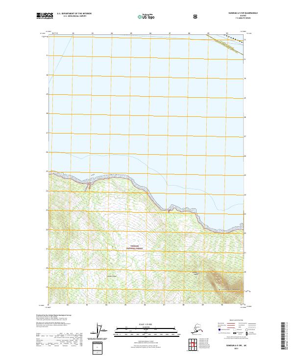 Sumdum A-5 SW, AK — USGS 7.5-minute topo (2021)