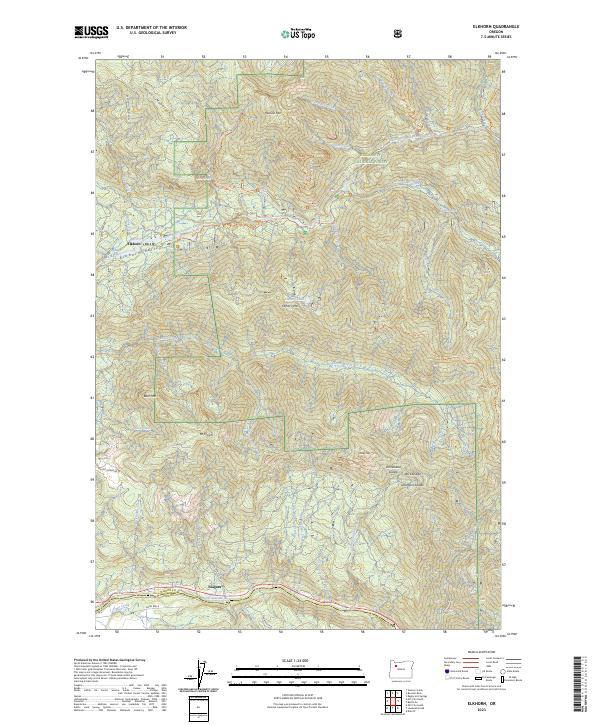 Elkhorn, OR — USGS 7.5-minute topo (2023)