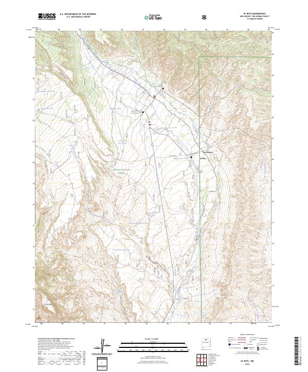 El Rito, NM — USGS 7.5-minute topo (2023)