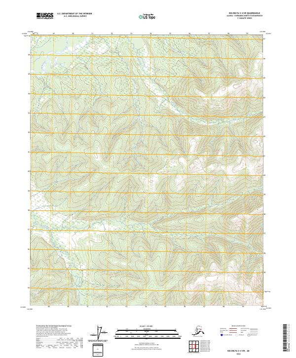 Big Delta C-4 SW, AK — USGS 7.5-minute topo (2024)