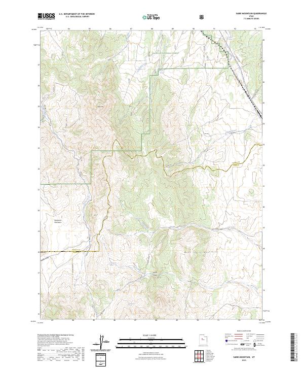 Sabie Mountain, UT — USGS 7.5-minute topo (2023)