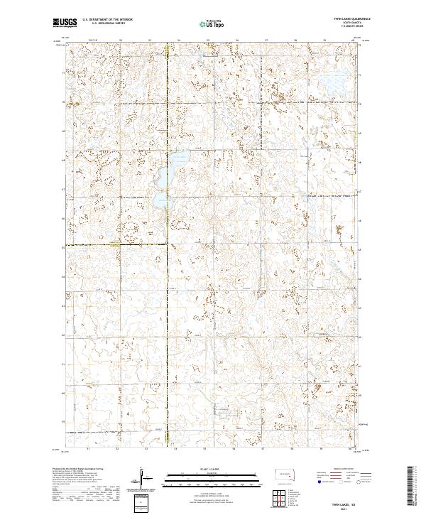 Twin Lakes, SD — USGS 7.5-minute topo (2021)