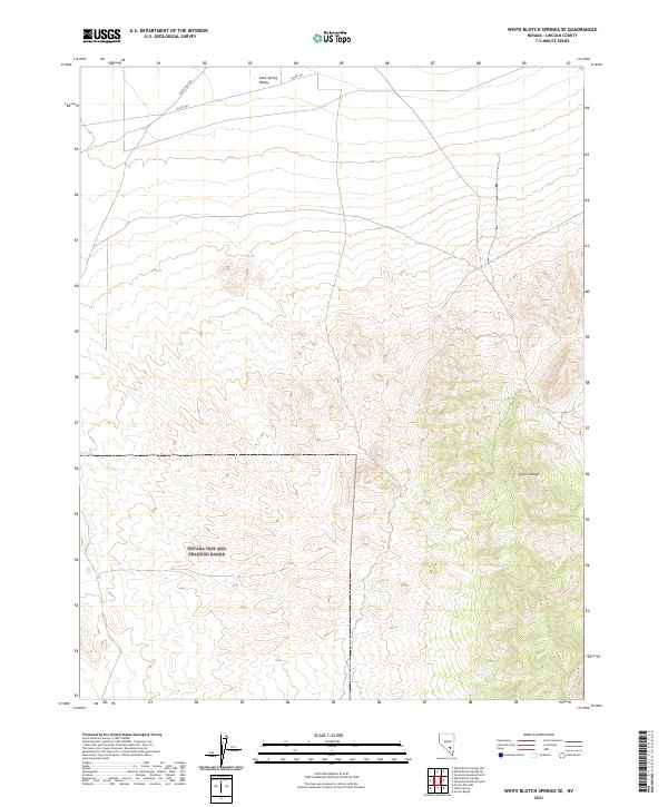 White Blotch Springs SE, NV — USGS 7.5-minute topo (2021)
