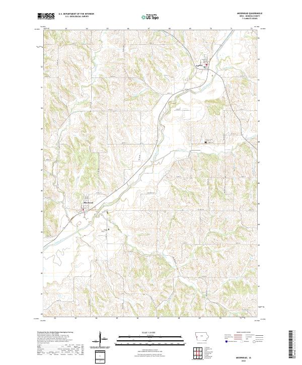 Moorhead, IA — USGS 7.5-minute topo (2022)