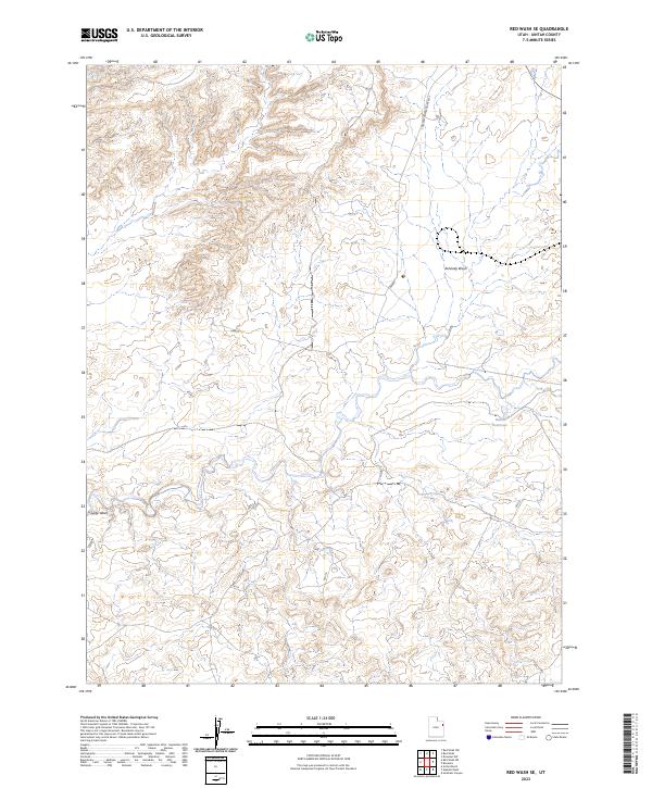Red Wash SE, UT — USGS 7.5-minute topo (2023)