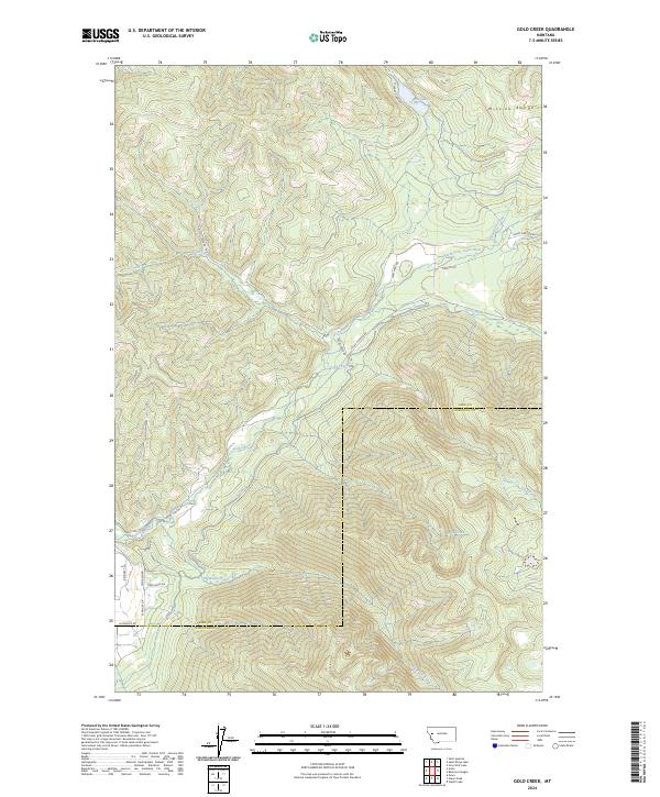 Gold Creek, MT — USGS 7.5-minute topo (2024)