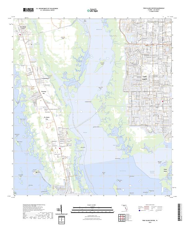 Pine Island Center, FL — USGS 7.5-minute topo (2024)