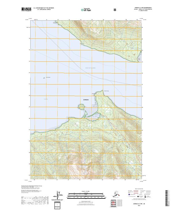Juneau A-2 NW, AK — USGS 7.5-minute topo (2024)