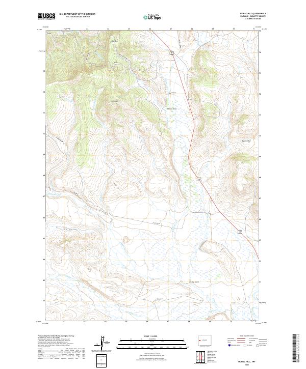 Signal Hill, WY — USGS 7.5-minute topo (2021)