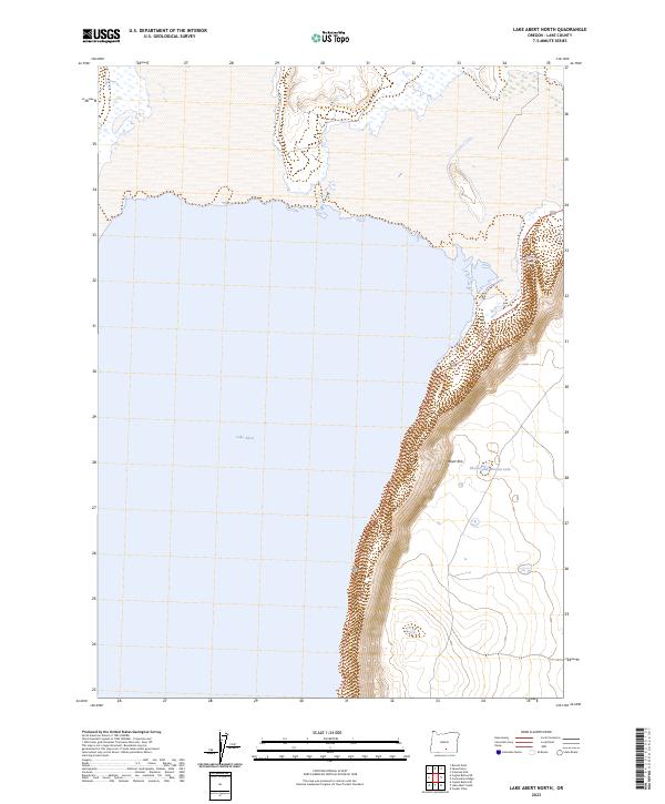 Lake Abert North, OR — USGS 7.5-minute topo (2023)
