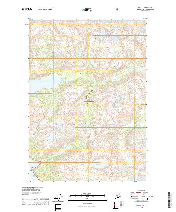 Sitka A-4 SE, AK — USGS 7.5-minute topo (2021)