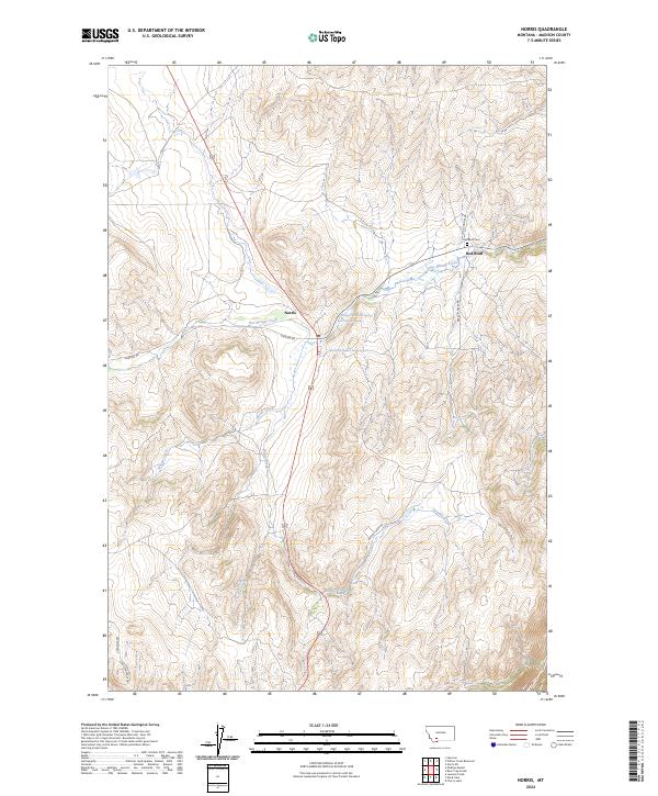 Norris, MT — USGS 7.5-minute topo (2024)
