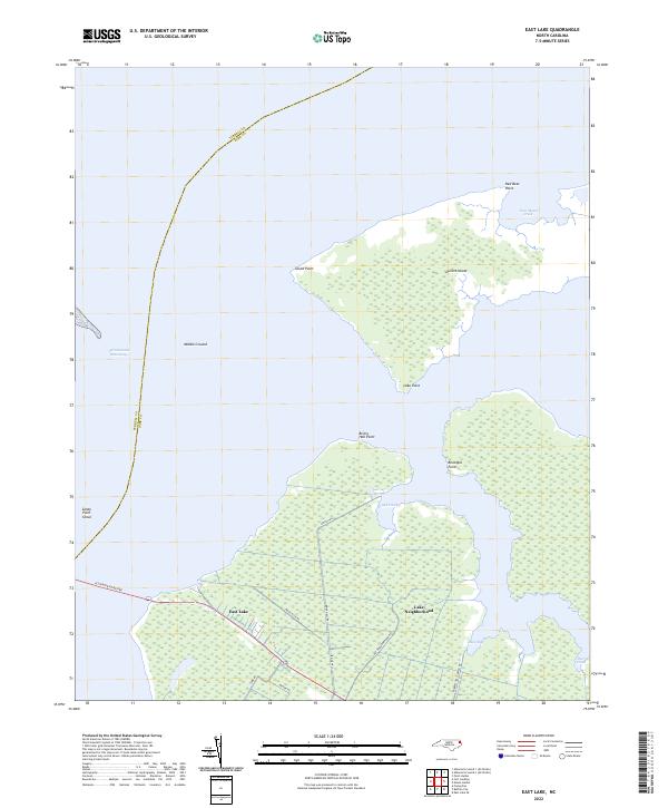 East Lake, NC — USGS 7.5-minute topo (2022)