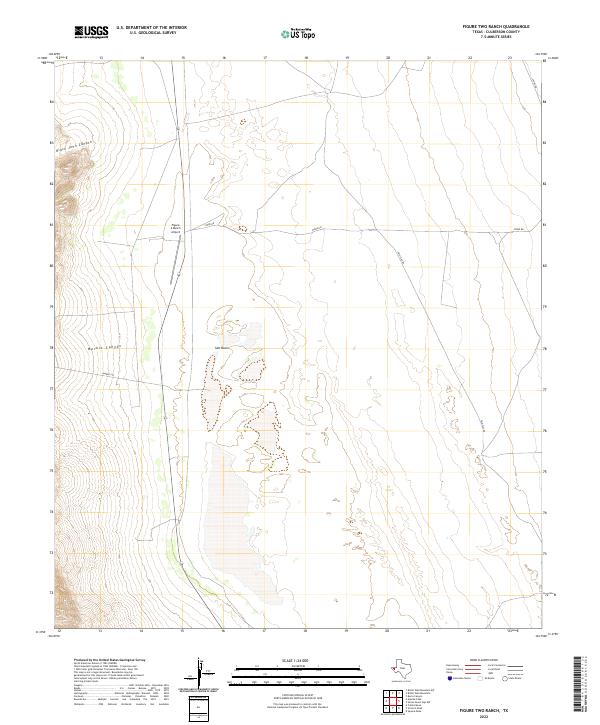Figure Two Ranch, TX — USGS 7.5-minute topo (2022)