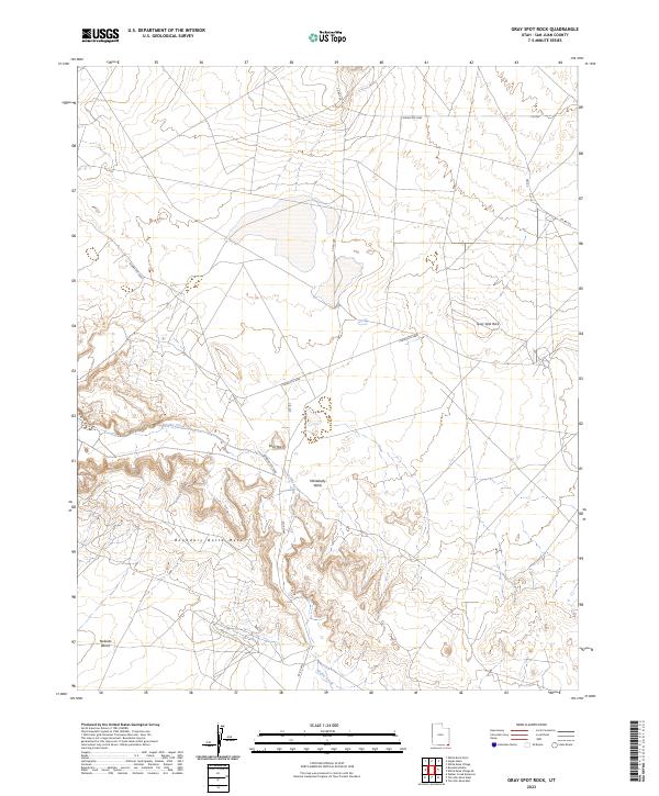 Gray Spot Rock, UT — USGS 7.5-minute topo (2023)