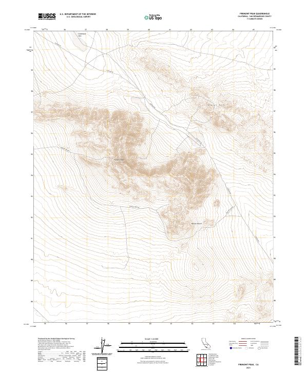 Fremont Peak, CA — USGS 7.5-minute topo (2021)