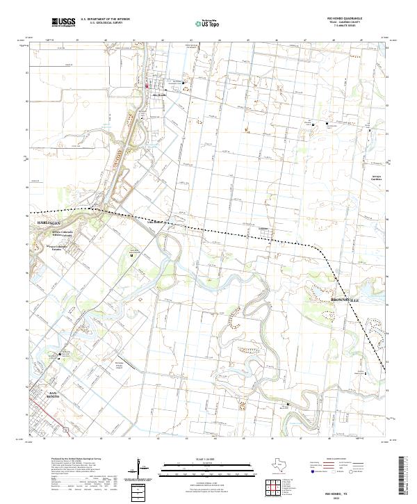 Rio Hondo, TX — USGS 7.5-minute topo (2022)