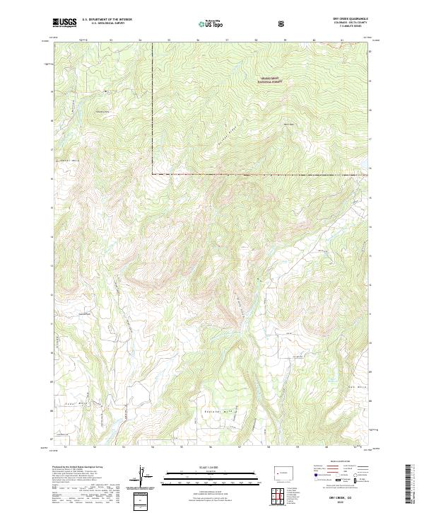 Dry Creek, CO — USGS 7.5-minute topo (2022)