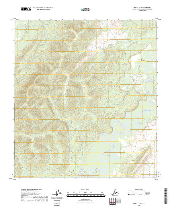 Medfra A-2 NW, AK — USGS 7.5-minute topo (2024)