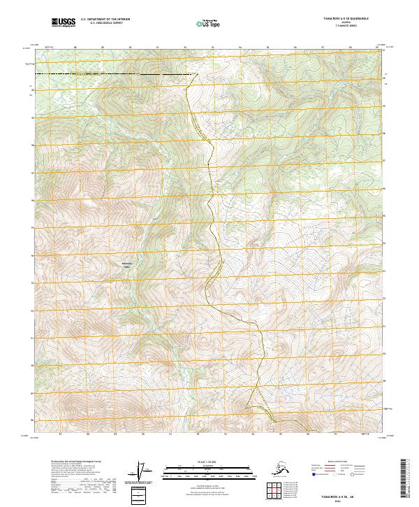 Tanacross A-5 SE, AK — USGS 7.5-minute topo (2024)