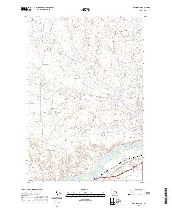 Big Marys Island, MT — USGS 7.5-minute topo (2024)