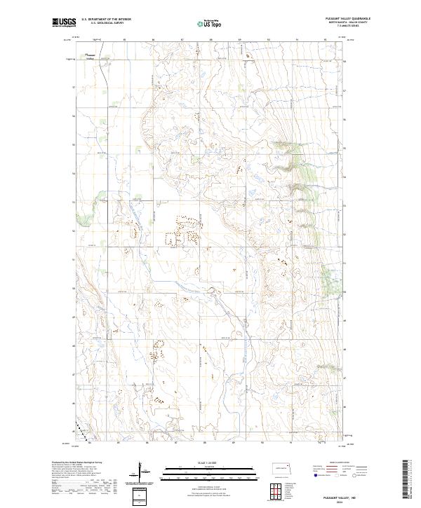 Pleasant Valley, ND — USGS 7.5-minute topo (2024)