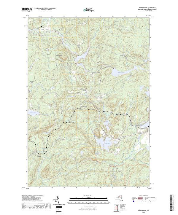 Oswegatchie, NY — USGS 7.5-minute topo (2023)
