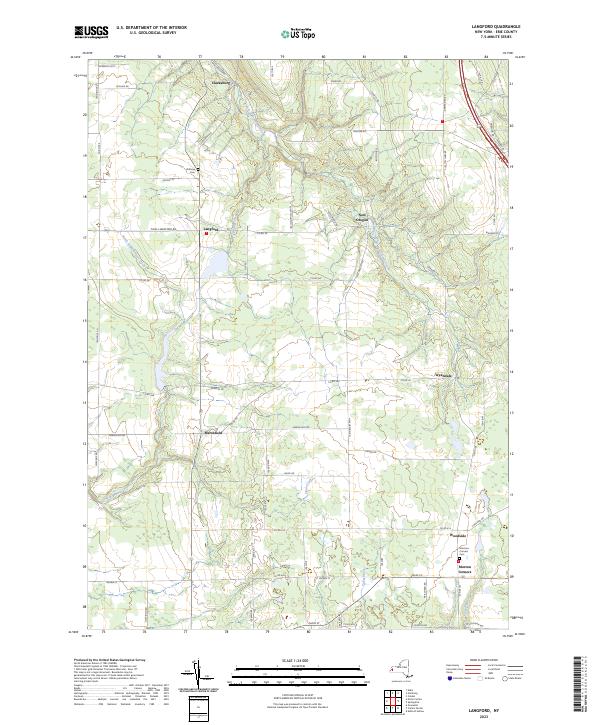 Langford, NY — USGS 7.5-minute topo (2023)